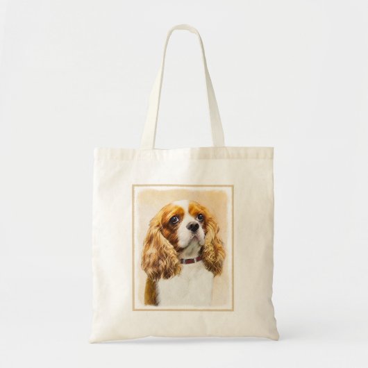 Tote Bag Cavalier King Charles Spaniel Peinture originale (Devant)