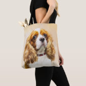 Tote Bag Cavalier King Charles Spaniel Peinture originale (De près)