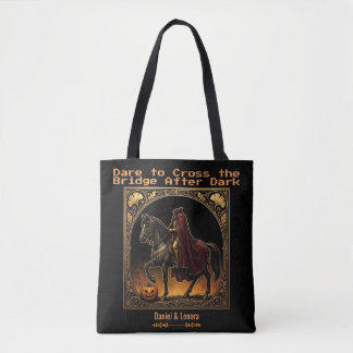 Tote Bag Cavalier sans tête Sleepy Hollow Osez traverser Or