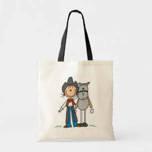 Tote Bag Cavalière & Figurine Bâton Cheval