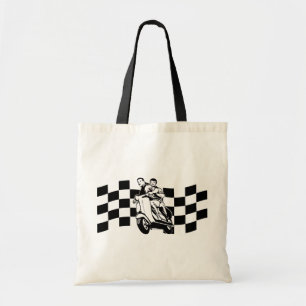 Tote Bag Cavaliers noirs et blancs de scooter de contrôle