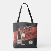 Tote Bag Cave à vin personnalisée Bouteille Salle de dégust (Dos)