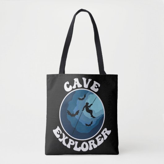Tote Bag Cave Explorer Caver Caving Speleology Speluning (Devant)