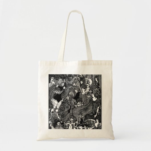Tote Bag Caverne grotesque de rate, par Aubrey Beardsley (Devant)
