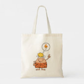 Tote Bag Cavewoman pense au bâton de feu (Dos)