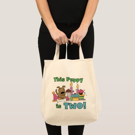 Tote Bag Ce chiot est deux t-shirts et cadeaux (Devant (produit))