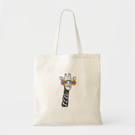 Tote Bag Ce design graphique amusant présente girafe avec c (Devant)