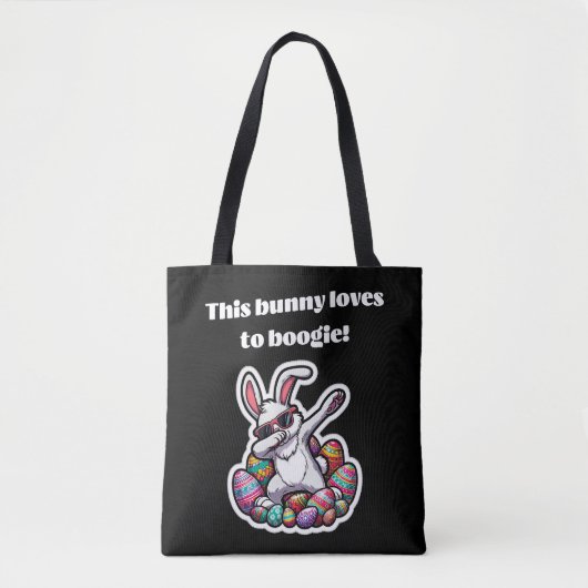 Tote Bag Ce lapin adore faire du bogie ! (Devant)