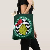 Tote Bag Ce ne serait pas les vacances sans Grinch (De près)