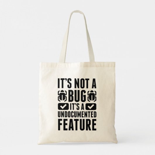 Tote Bag Ce n'est pas un bug (Dos)