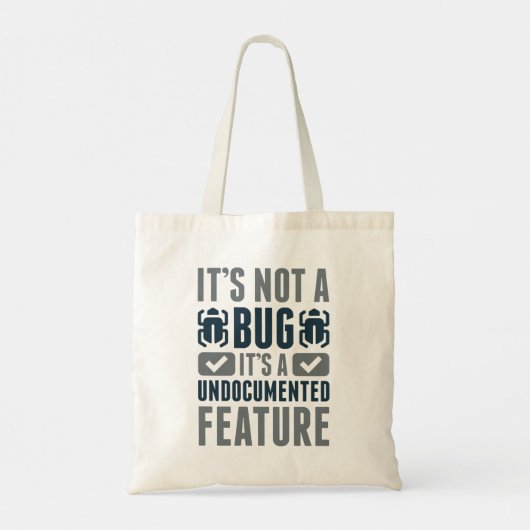 Tote Bag Ce n'est pas un bug (Dos)