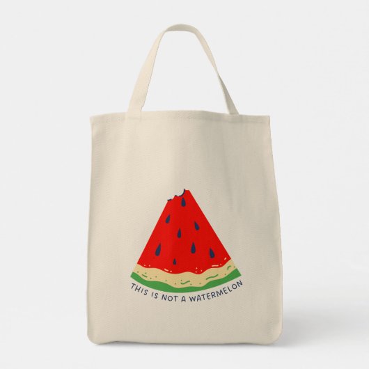 Tote Bag Ce n'est pas une pastèque (Dos)