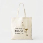 Tote Bag Ce plus noble des instruments - trombone (Devant)