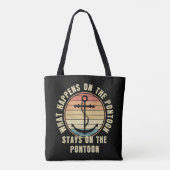 Tote Bag Ce qui se passe sur le ponton reste sur le ponton (Dos)