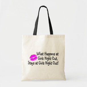 Tote Bag Ce qui se produit la nuit filles reste aux filles