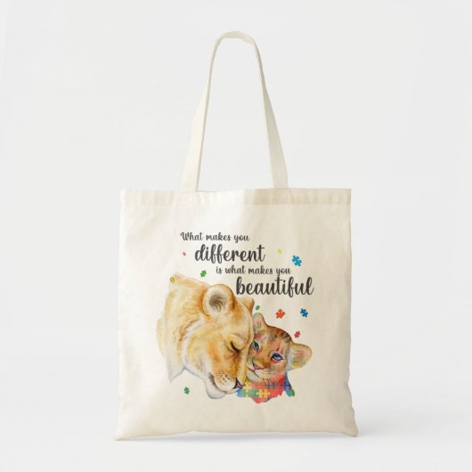 Tote Bag Ce Qui Vous Rend Différent, C'Est Ce Qui Vous Rend (Devant)