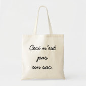 Tote Bag Ceci n’est pas un sac. (Devant)