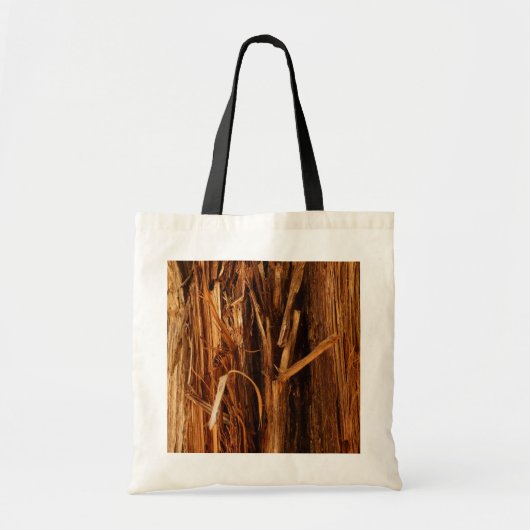 Tote Bag Cèdre texturé en écorce de bois (Devant)