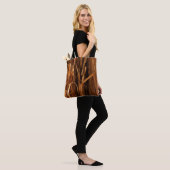Tote Bag Cèdre texturé en écorce de bois (Sur le modèle)