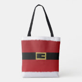 Tote Bag Ceinture du Père Noël rouge et fourrure blanche No (Dos)