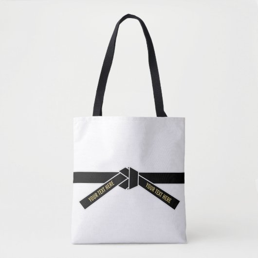 Tote Bag Ceinture noire personnalisable (Kuro-obi) (Devant)