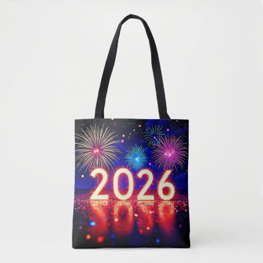 Tote Bag Celebrate 2026: Bright Future Spark Design  (Devant)