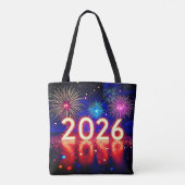 Tote Bag Celebrate 2026: Bright Future Spark Design  (Dos)