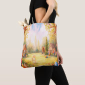 Tote Bag Celebrating Easter Joy on the Front and Back of a (De près)