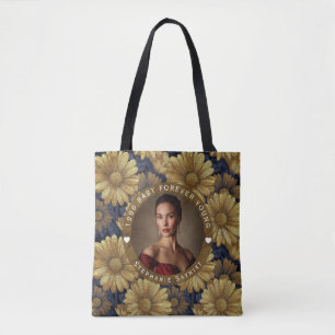 Tote Bag Célébration d'anniversaire chic Daisy féminine