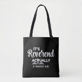 Tote Bag Célébration de l'ordination d'un pasteur amusant C (Devant)