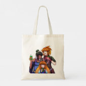 Tote Bag Célébration du nouvel an spatial (Dos)