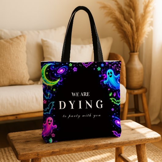 Tote Bag Célébration luxueuse d'Halloween néon