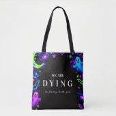 Tote Bag Célébration luxueuse d'Halloween néon (Devant)