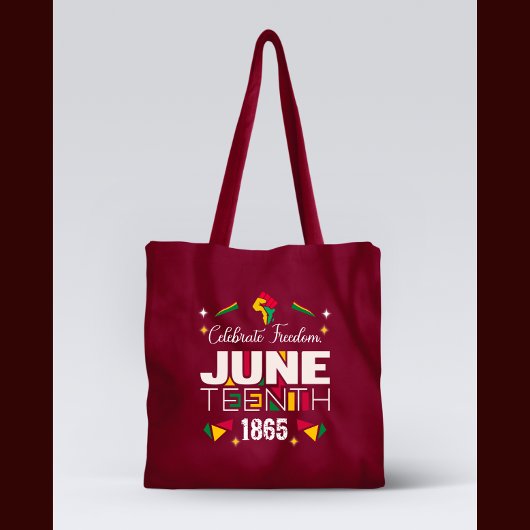Tote Bag Célébrer la liberté JUNETEENTH 1865 Histoire noire