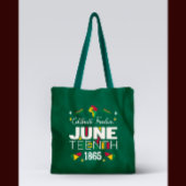 Tote Bag Célébrer la liberté JUNETEENTH 1865 Histoire noire