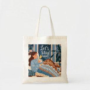 Tote Bag Célébrez des nuits douillettes tricoté couverture