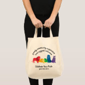 Tote Bag Célébrez votre fierté Rainbow Lion Pride (Devant (produit))