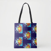 Tote Bag Céleste Sun Moon Nineties Style Motif (Devant)