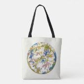 Tote Bag Céleste Vintage, Sphère Arabe, Constellations (Dos)