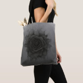 Tote Bag Celestial Black Rose (De près)
