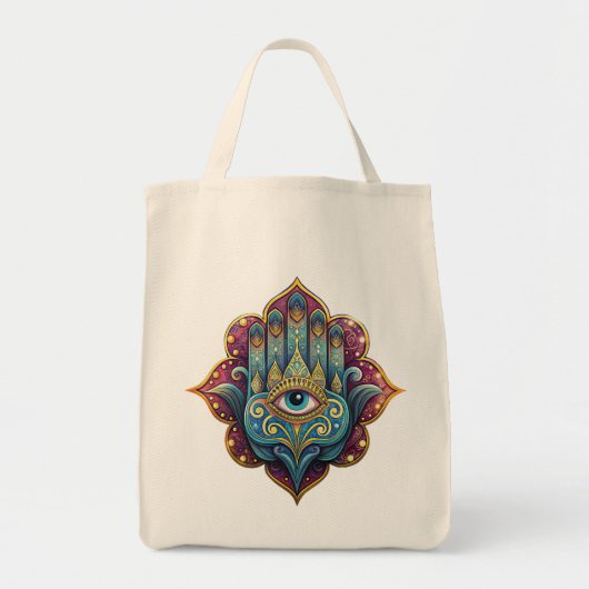 Tote Bag Celestial Hamsa  (Devant)