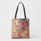 Tote Bag Celestial Journey in Gold and Camellia (Devant)