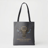 Tote Bag Celestial Owl Cosmic Guardian (Devant)