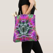 Tote Bag Celestial Zen Lotus (De près)