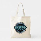 Tote Bag Cello Best Music Note Circle (Dos)