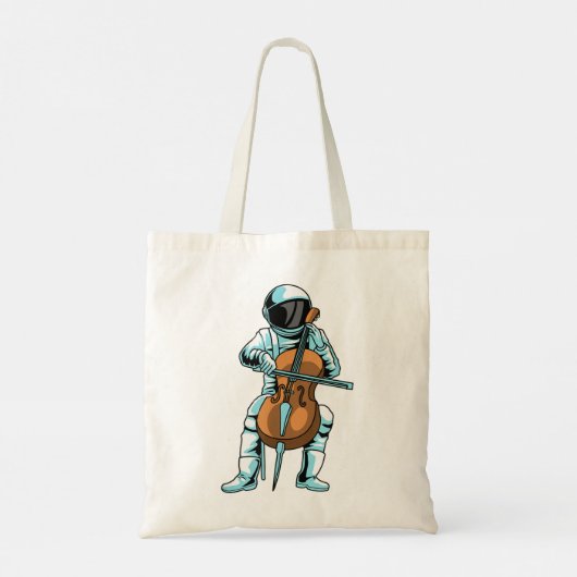 Tote Bag Cello Musician - Orchestra Classic Astronaut Mus (Dos)