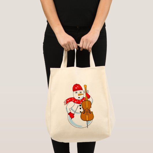 Tote Bag Cello Snowman (Devant (produit))