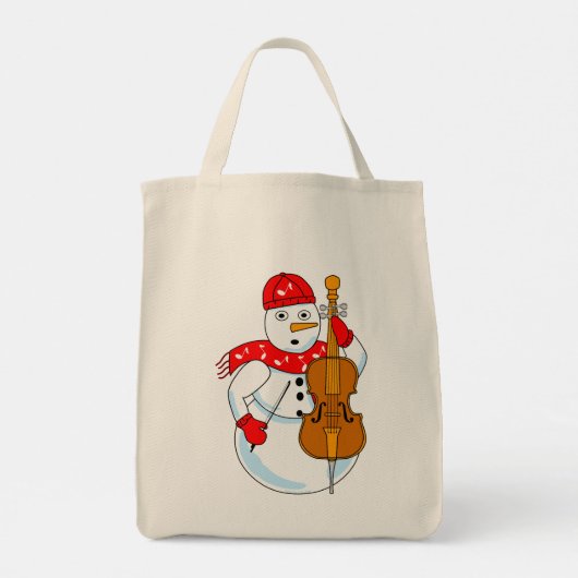 Tote Bag Cello Snowman (Dos)
