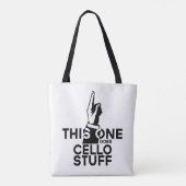 Tote Bag Cello Stuff - Funny Cello Music (Dos)