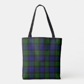 Tote Bag Cellule écossaise de tartan de Blackwatch (Dos)